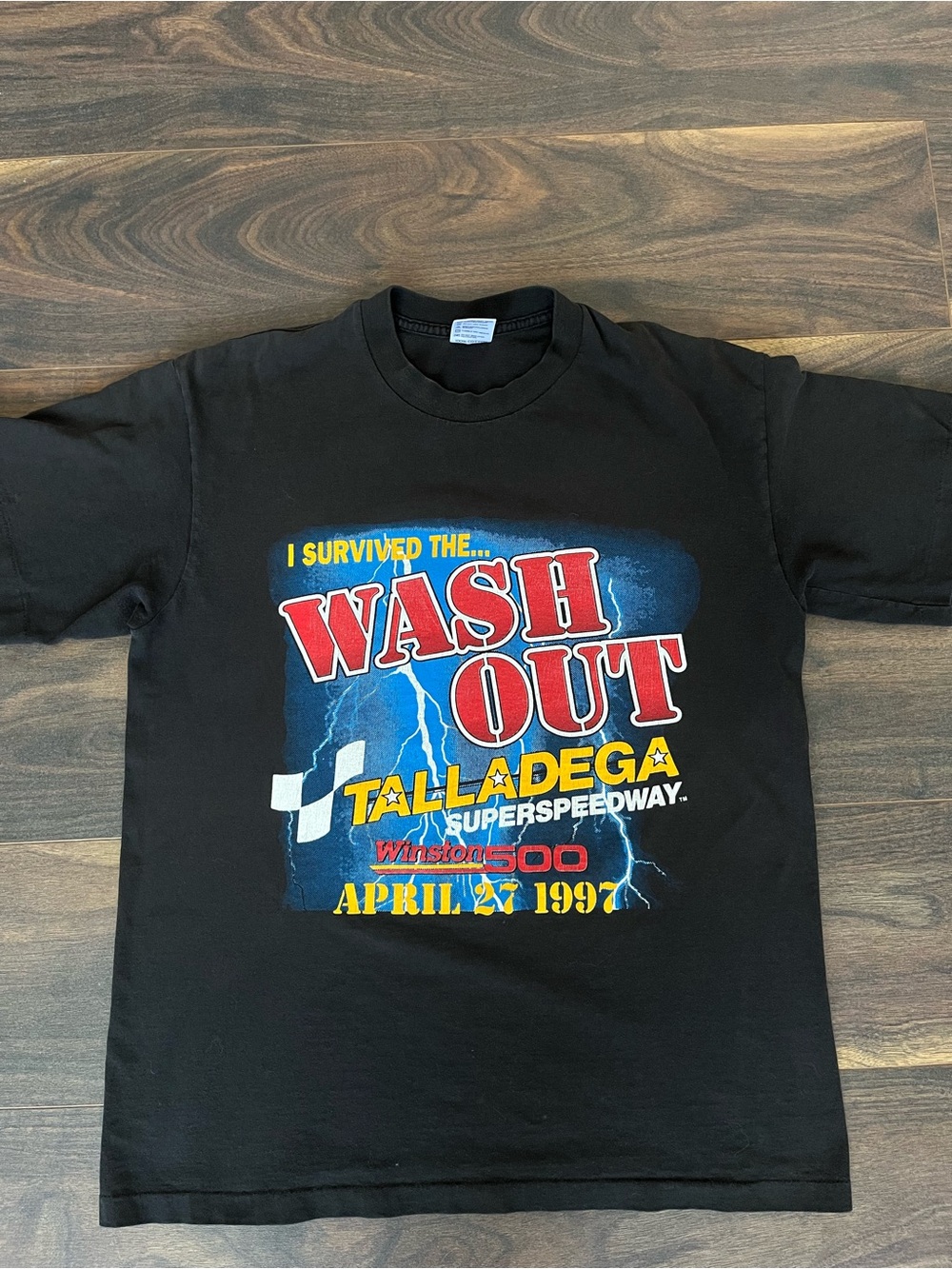 Talladega 'Wash Out' Graphic Tee - Black